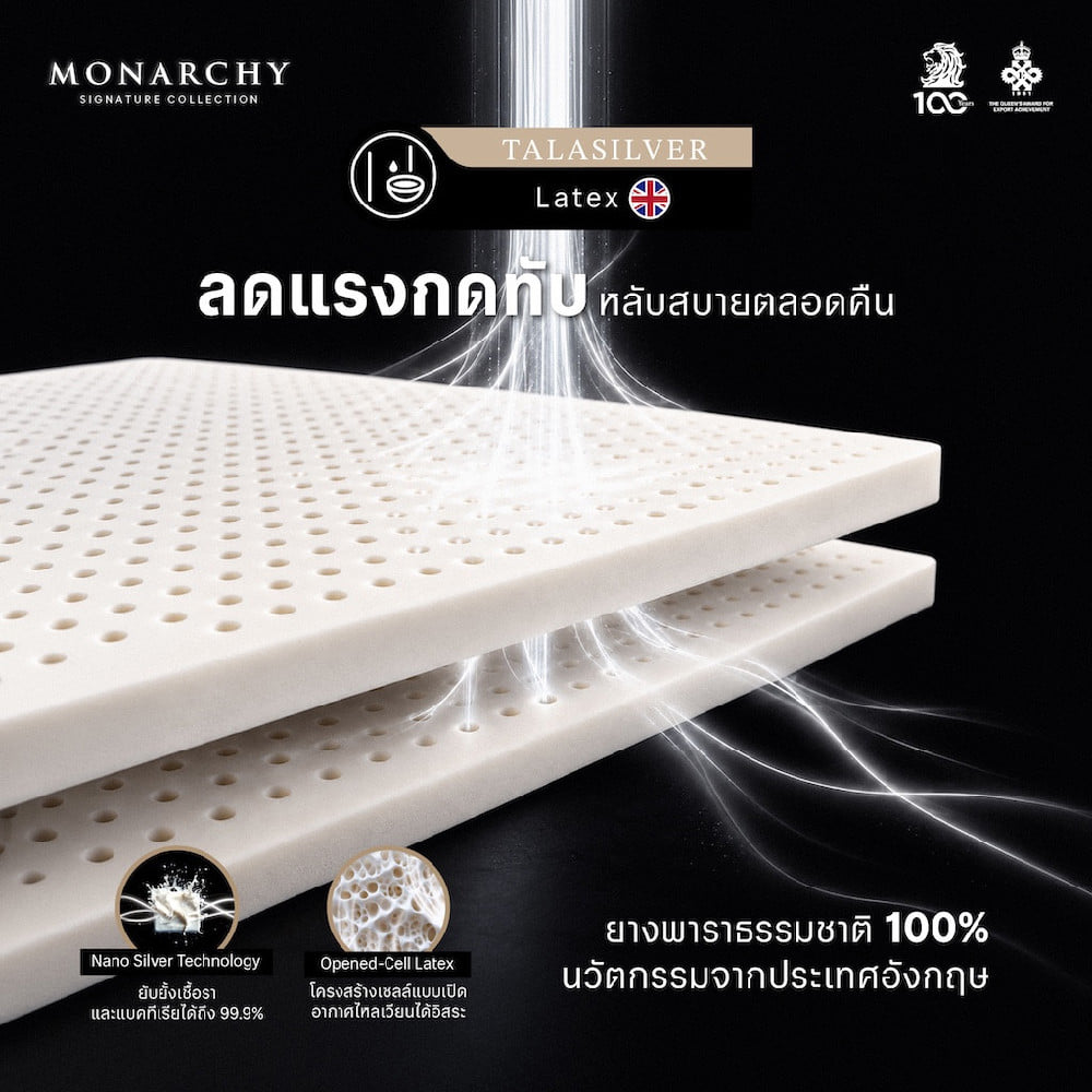 ที่นอนพ็อกเก็ตสปริง 6 ฟุต DUNLOPILLO MONARCHY