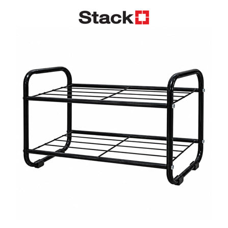 ชั้นวางรองเท้า  STACKO NIKO 60x25x35 ซม. สีดำ_0
