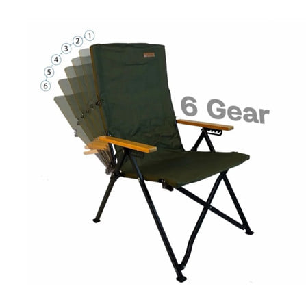 เก้าอี้แคมป์ปิ้ง MOUNAKEA GEAR6 สีดำ_5