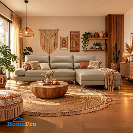 โซฟาเข้ามุมขวา SOFA SOLUTIONS RAYMOND 19240897 สีน้ำตาล_2