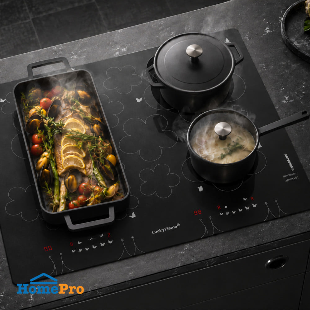 เตาฝังอินดักชั่น LUCKY FLAME BH-64id-TB-F 59 ซม.