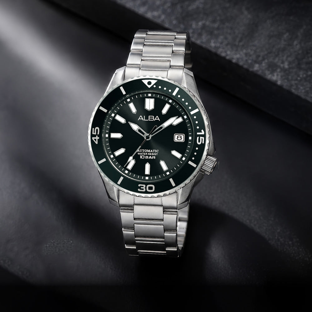 นาฬิกาข้อมือผู้ชาย ALBA SPORTIVE AU4091X 42.5 มม. สีดำ