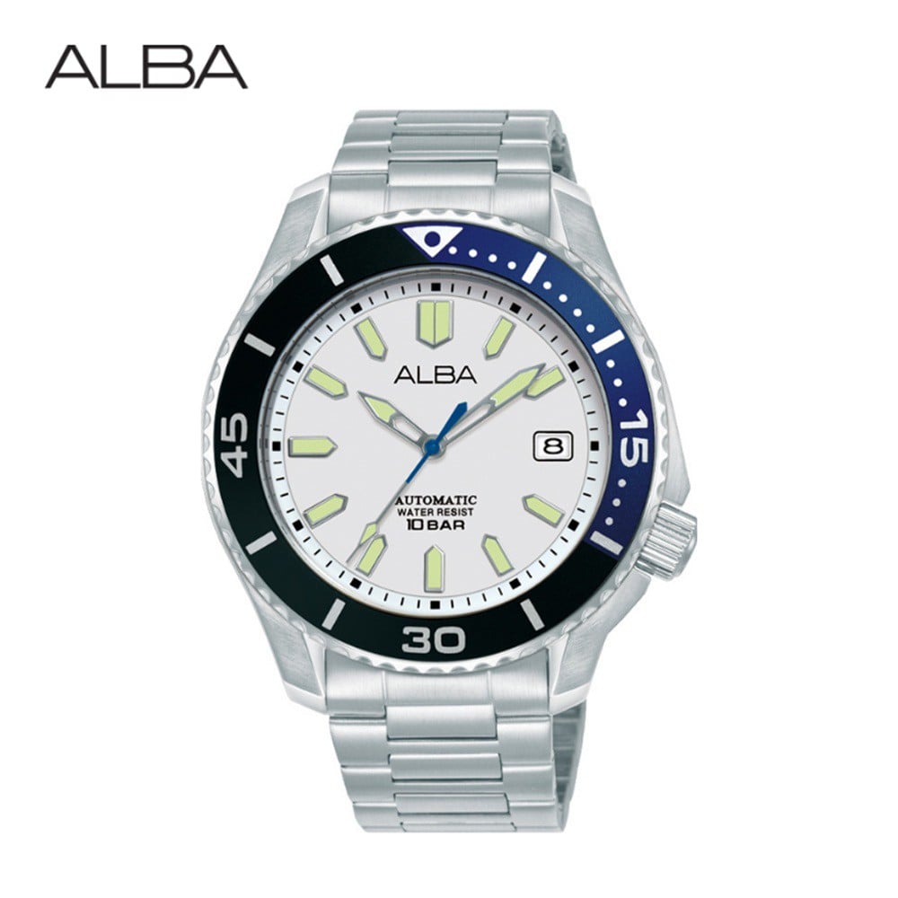 นาฬิกาข้อมือผู้ชาย ALBA SPORTIVE AU4085X 42.5 มม. สีขาว