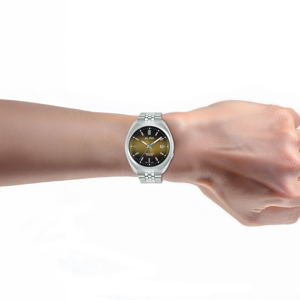 นาฬิกาข้อมือผู้ชาย ALBA SPORTIVE  QUARTZ AS9W35X 40.95 มม. สีทอง