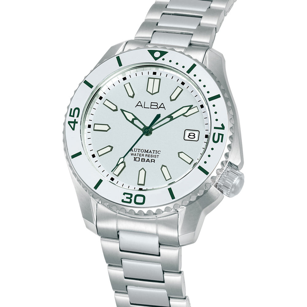 นาฬิกาข้อมือผู้ชาย ALBA SPORTIVE AU4093X 42.5 มม. สีขาว