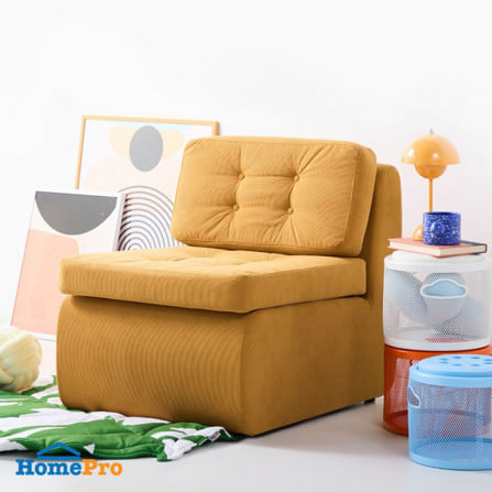 โซฟา KONCEPT BROOK 19253772 สีส้มอ่อน_3