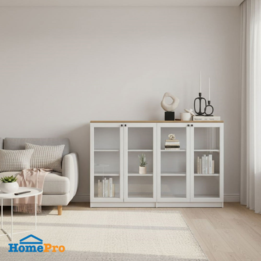 ตู้เตี้ย SB FURNITURE TRIXX 59064523 160 ซม. สีขาว