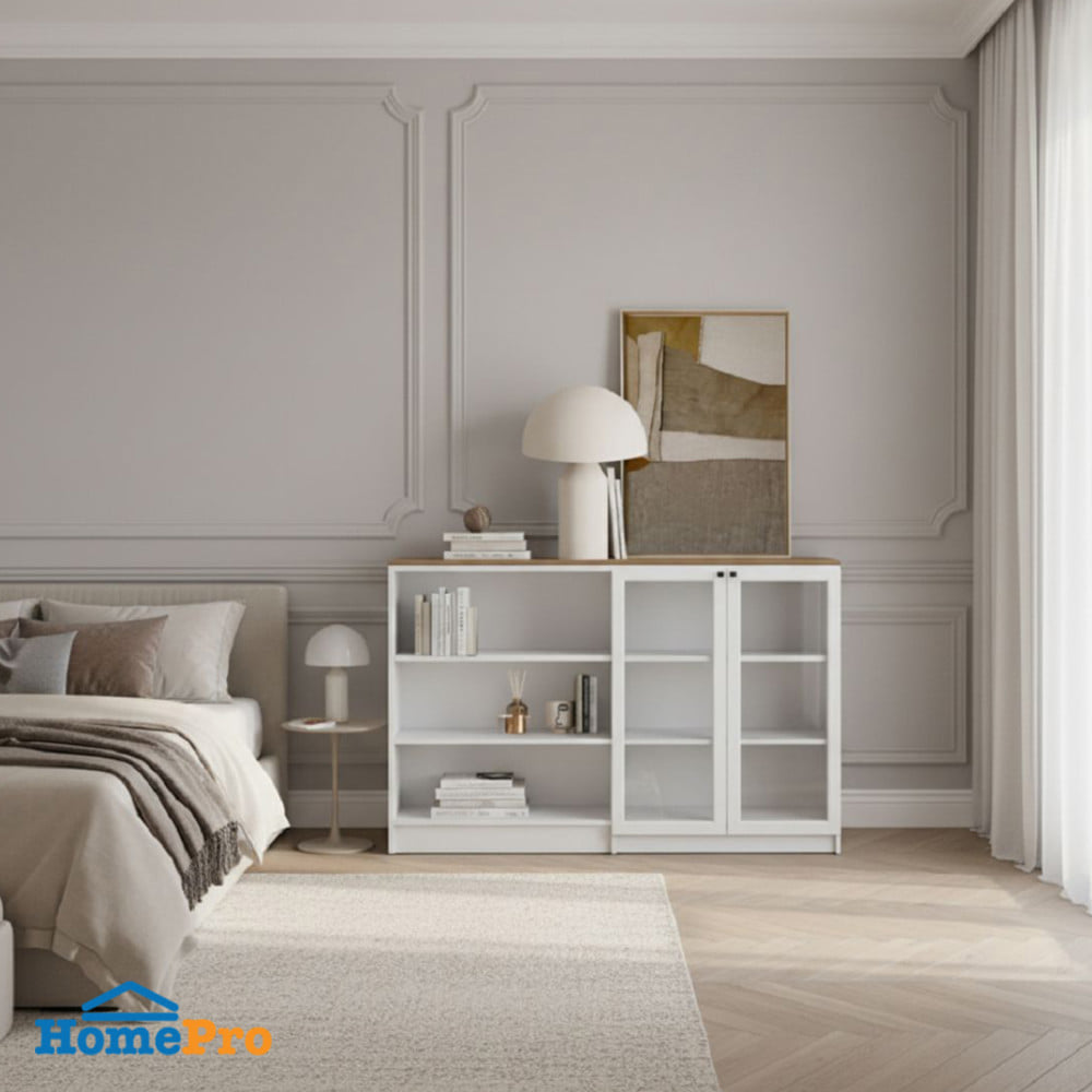 ตู้เตี้ย SB FURNITURE TRIXX 59064526 160 ซม. สีขาว