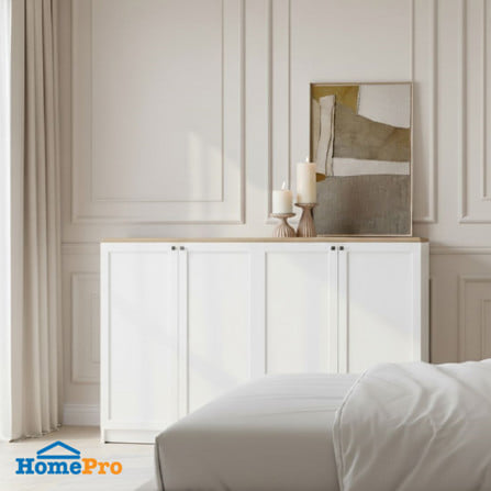 ตู้เตี้ย SB FURNITURE TRIXX 59064522 160 ซม. สีขาว_1