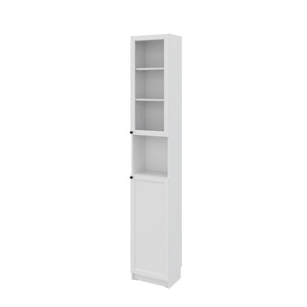 ตู้สูงบานผสม SB FURNITURE TRIXX 59064931 140 ซม. สีขาว_1