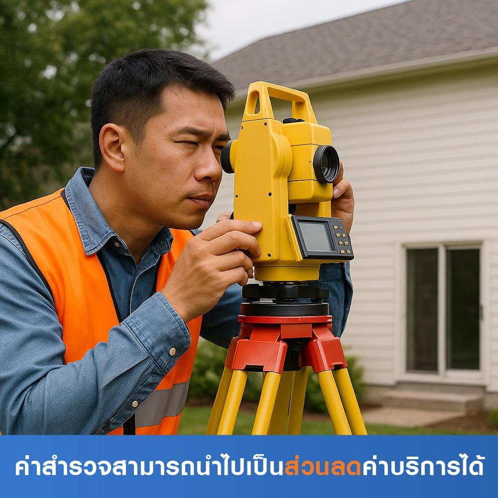 สำรวจปรับปรุงพื้นที่รอบบ้าน (ค่าสำรวจนำไปเป็นส่วนลดค่าบริการได้)