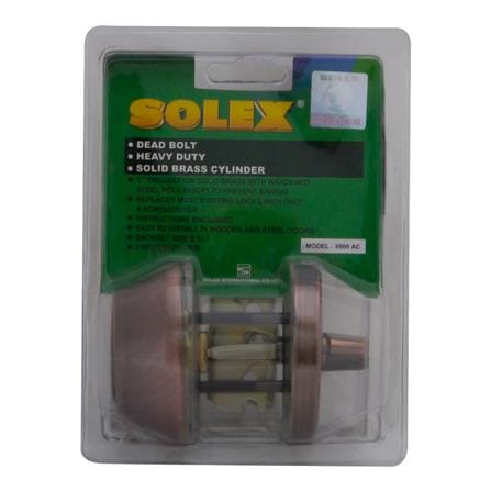 กุญแจลิ้นตาย 1 ด้าน SOLEX 5900 สีทองแดงรมดำ_0
