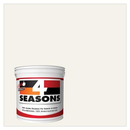 สีน้ำทาภายนอก TOA 4 SEASONS สีขาว #A1000 ด้าน 1 แกลลอน_0