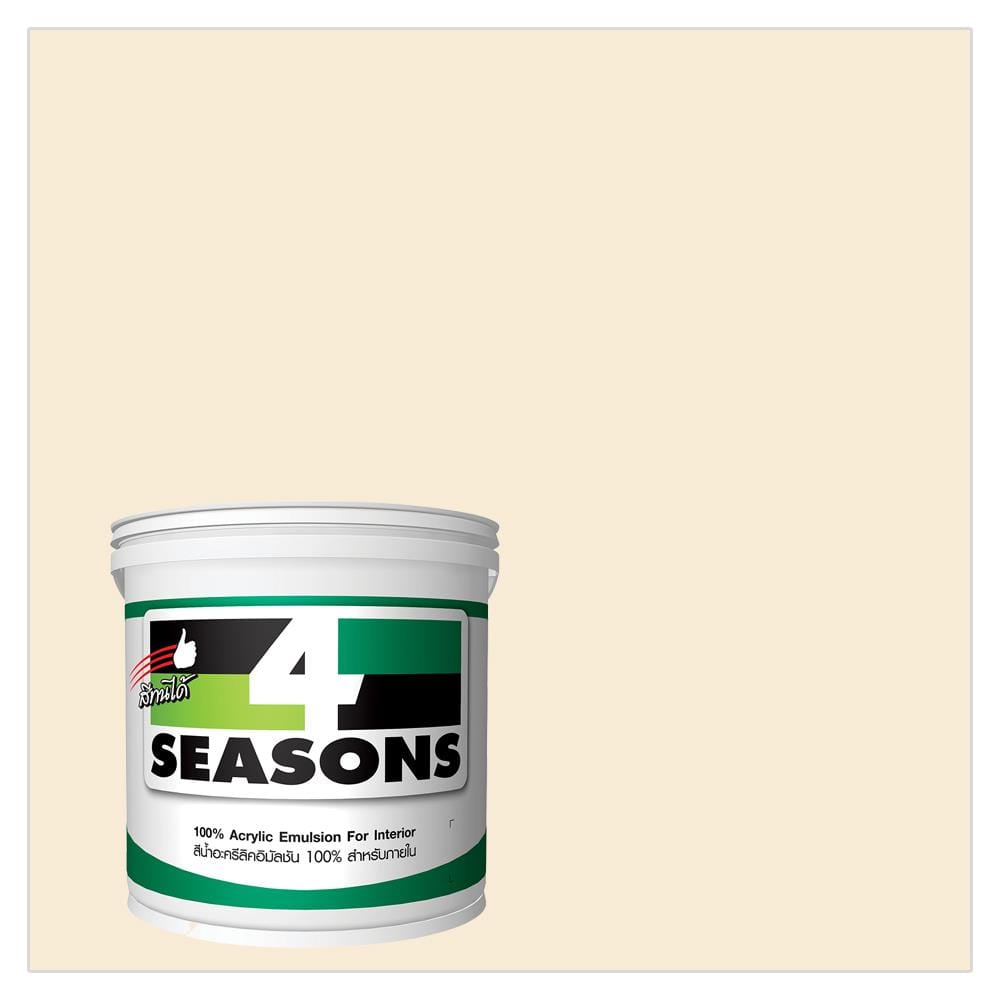 สีน้ำทาภายใน TOA 4 SEASONS สีครีม #A2001 ด้าน 1 แกลลอน