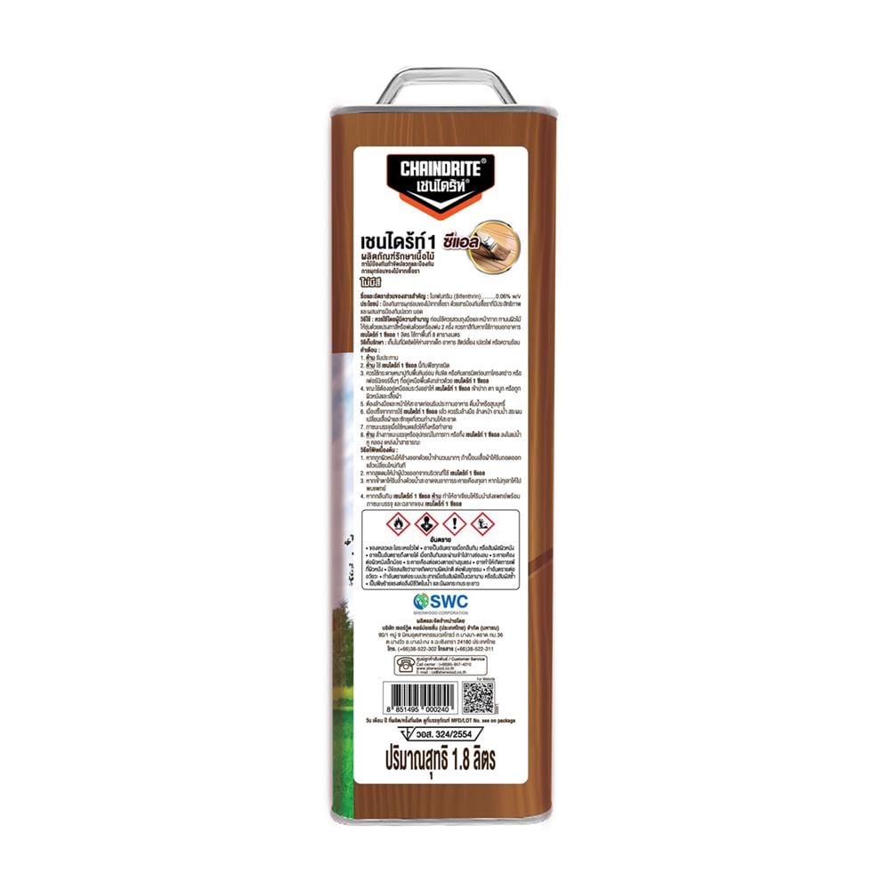 WOOD PRESERVATIVE CHAINDRITE 1.8L CLEAR