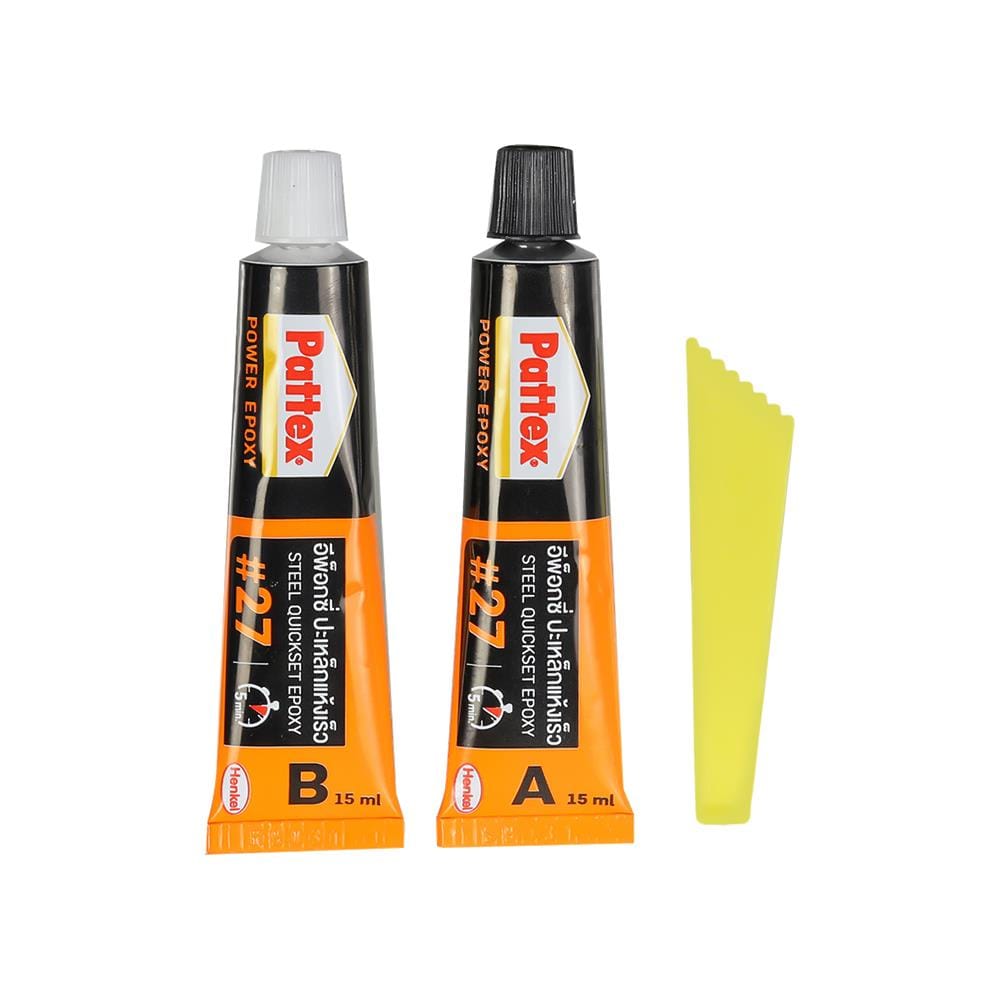 กาวอีพ็อกซี่ 2 ส่วนประกอบ PATTEX EPOXY 27 2x15 มล.