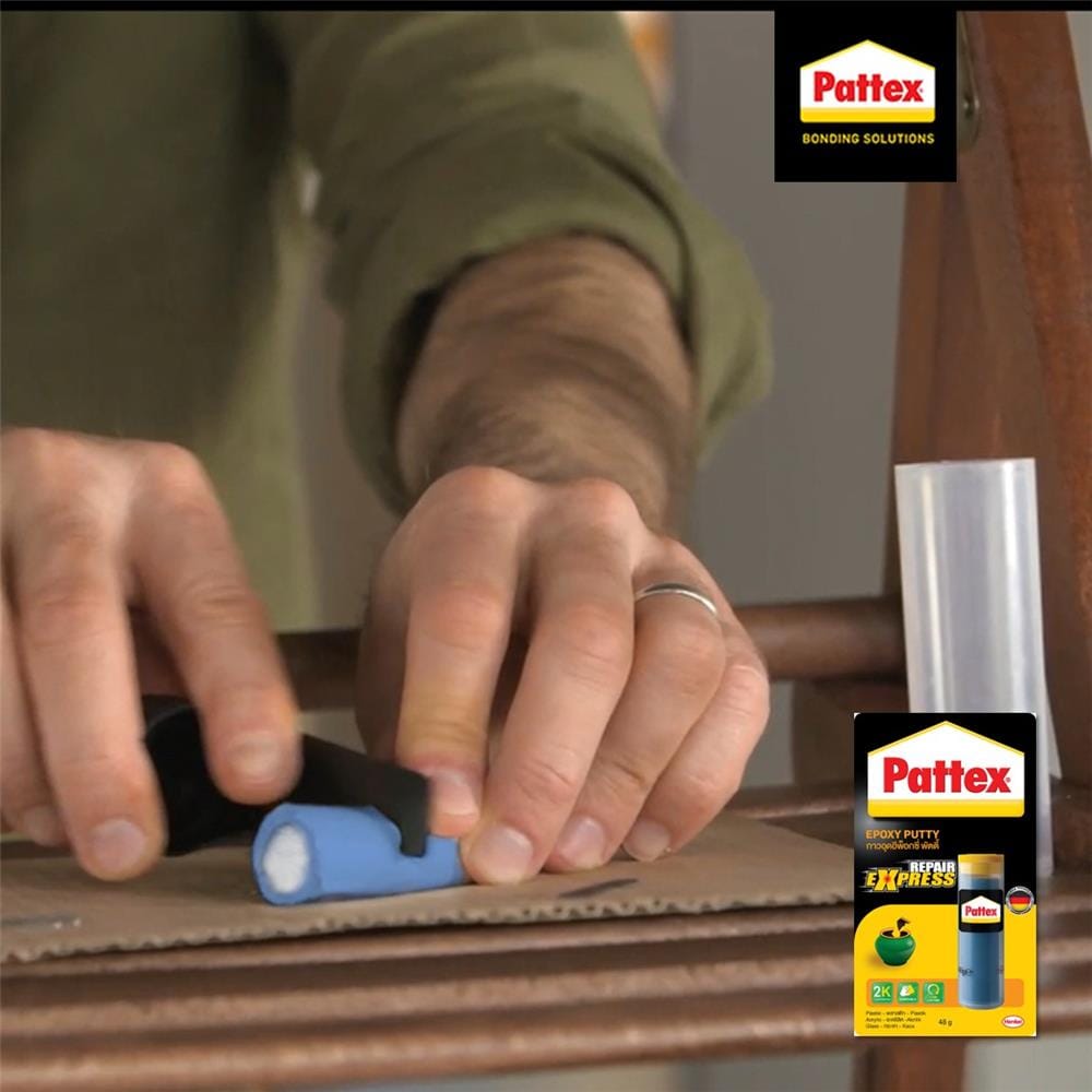 กาวอีพ็อกซี่ดินน้ำมัน PATTEX PUTTY REPAIR EXPRESS 48 กรัม