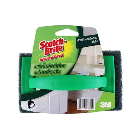 แปรงขัดพื้นใยขัด SCOTCH-BRITE 6 นิ้ว สีเขียว_3