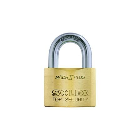 กุญแจลูกปืน SOLEX MACH2PLUS50 50 MM POLISHED BRASS_0