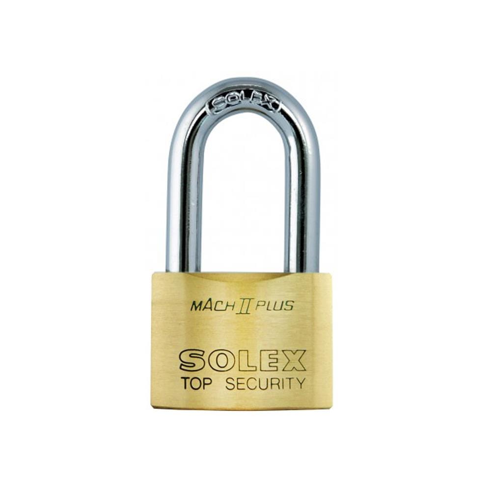 กุญแจลูกปืน SOLEX MACH2PLUSL55 55 MM POLISHED BRASS
