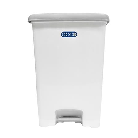 ถังขยะเหยียบเหลี่ยม CHIC ขนาด 42L สีขาว/เทา_1