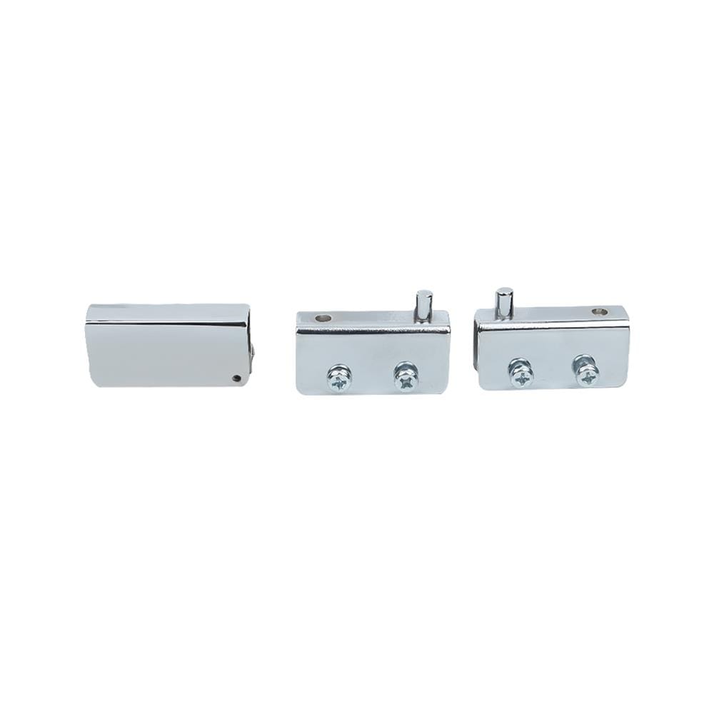 GLASS DOOR HINGE WITH HANDLE FITT GH-2040 CHROME