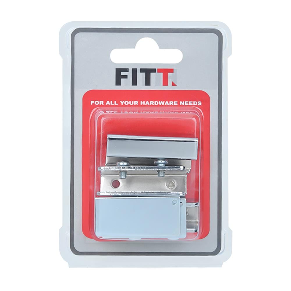 GLASS DOOR HINGE WITH HANDLE FITT GH-2040 CHROME