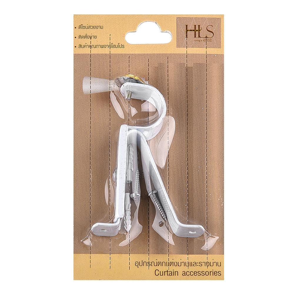 ขารับราง 1 ชั้น เหล็ก HOME LIVING STYLE 25 มม. สีขาว