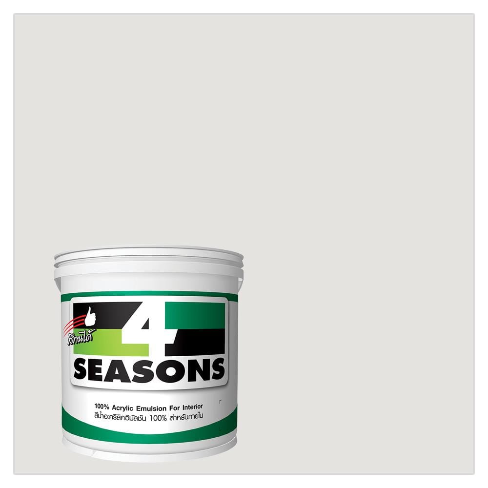 สีน้ำทาภายใน TOA 4 SEASONS #A1003 สีขาว ด้าน 5 แกลลอน
