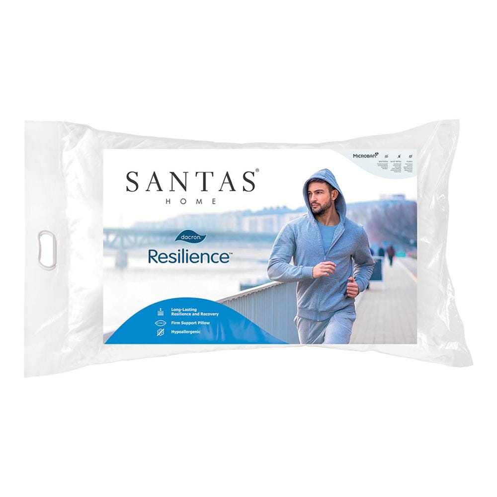 หมอนหนุน ใยสังเคราะห์ SANTAS DACRON 19x29 นิ้ว สีขาว
