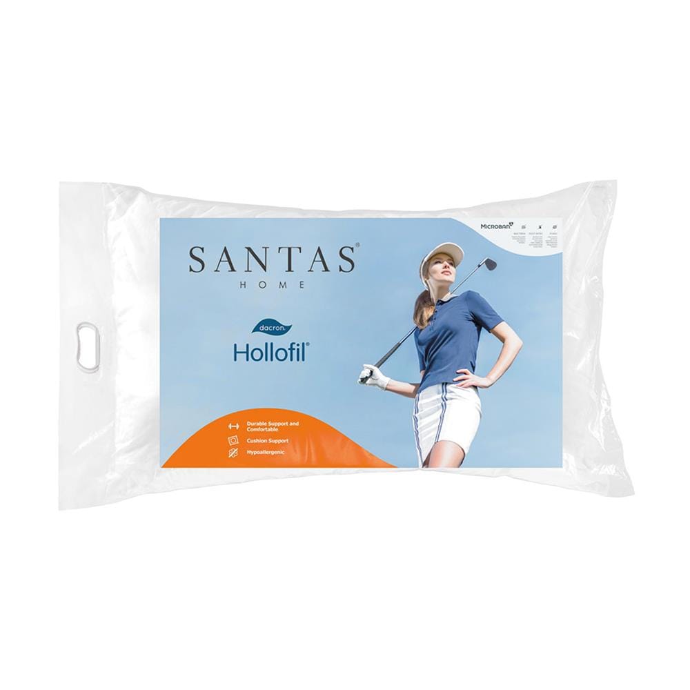 หมอนหนุน ใยสังเคราะห์ SANTAS HOLLOFIL SOFT 19X29 นิ้ว สีขาว