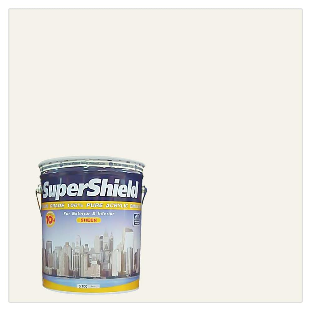 WATER-BASED EXTERIOR PAINT TOA SUPERSHIELD WHITE #100 SEMI-GLOSS 5GAL
