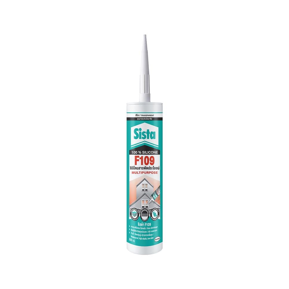 ซิลิโคนอเนกประสงค์ SISTA F109 300 มล. สีใส