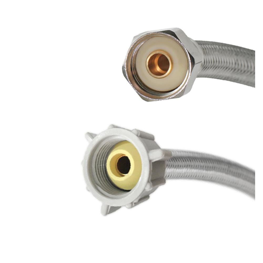 สายน้ำดีสเตนเลสน้ำอุ่น-น้ำเย็น FLUIDMASTER FL-B4T12 12 นิ้ว