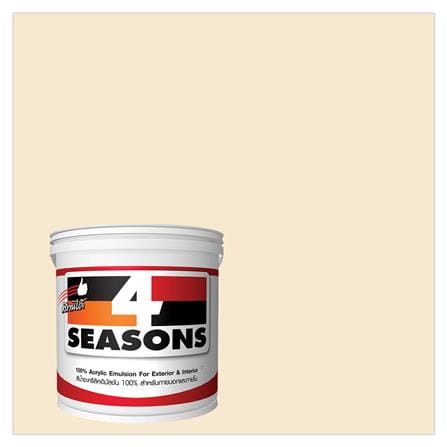 สีน้ำทาภายนอก TOA 4 SEASONS สีเหลืองอ่อน #A2002 ด้าน 5 แกลลอน_0