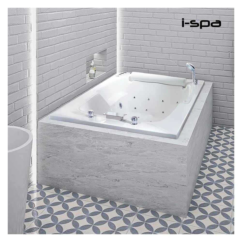 อ่างน้ำวนอัดอากาศ แบบฝัง I-SPA BD-LOB001WAF 200 ซม. สีขาว