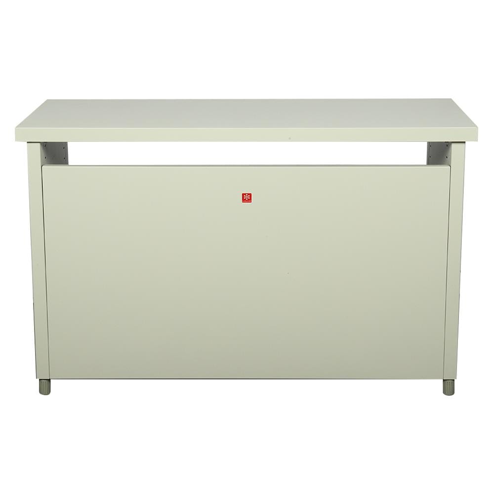 โต๊ะทำงานเหล็ก LUCKY WORLD KDS-120-TG 120 ซม. สีเทาทราย
