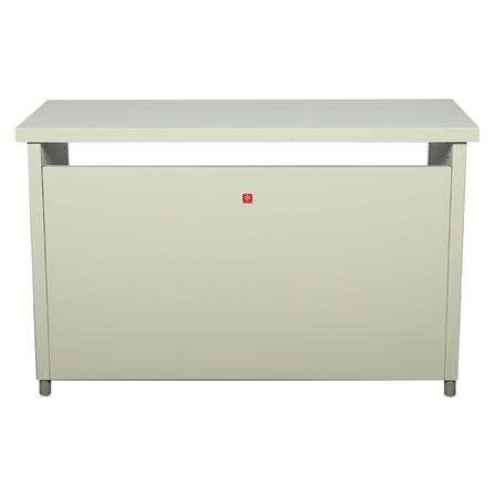 โต๊ะทำงานเหล็ก LUCKY WORLD KDS-120-TG 120 ซม. สีเทาทราย_2