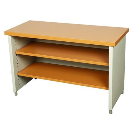 โต๊ะทำงานเหล็ก LUCKY WORLD KDS-120-EG 120 ซม. สีน้ำตาล_0