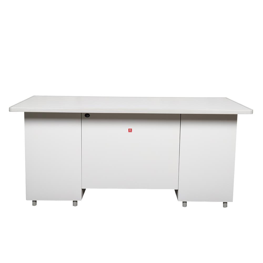 โต๊ะทำงานเหล็ก LUCKY WORLD DX-52-33-EG 159.5 ซม. สีน้ำตาล