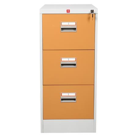 ตู้ลิ้นชักเหล็ก 3 ลิ้นชัก LUCKY WORLD KCDX-3-EG สีน้ำตาล_1
