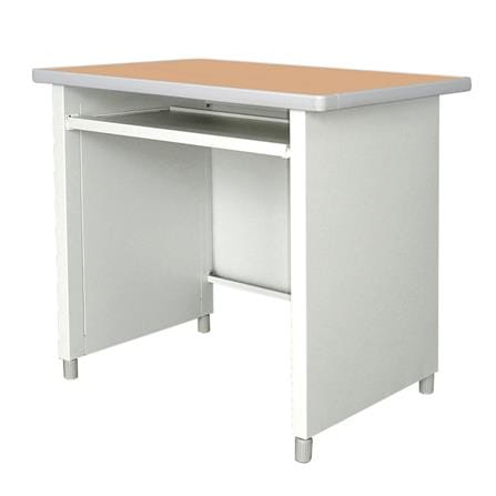 โต๊ะคอมพิวเตอร์เหล็ก LUCKY WORLD KCP-590C-TG 80 ซม. สีเทาทราย_0