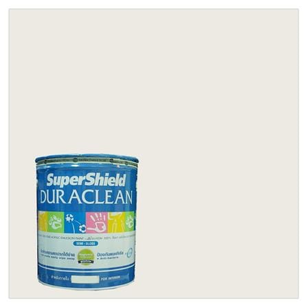 สีน้ำทาภายใน TOA SUPERSHIELD DURACLEAN สีขาว #G504 กึ่งเงา 5 แกลลอน_0