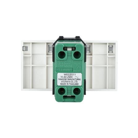 สวิตช์ 1 ทาง 3 ช่อง PANASONIC WEG5511 MW สีเงิน_2
