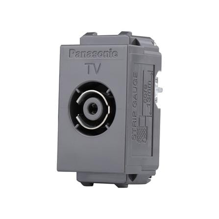 เต้ารับโทรทัศน์ 75 โอห์ม PANASONIC WEG2501 H สีเทา