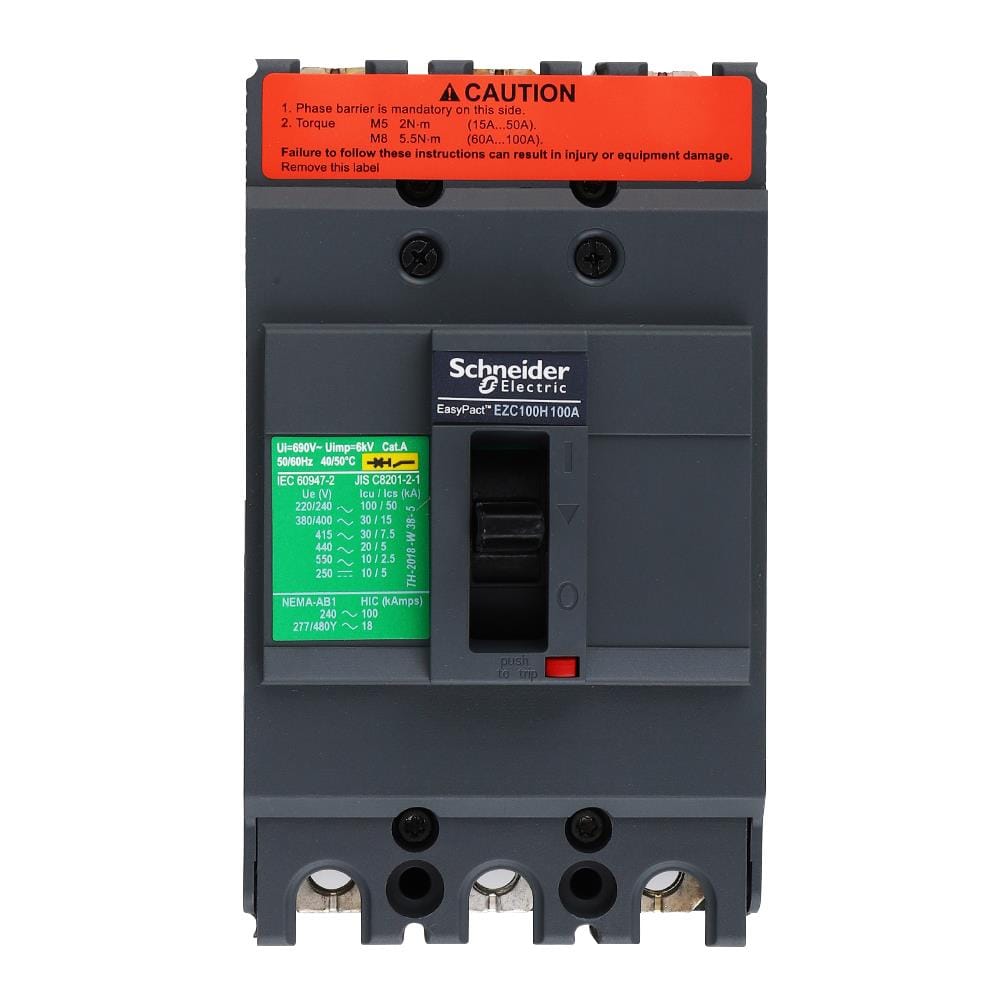 เมนเซอร์กิตเบรกเกอร์ 100 แอมป์ 3 เฟส SCHNEIDER รุ่น EZC100H3100T