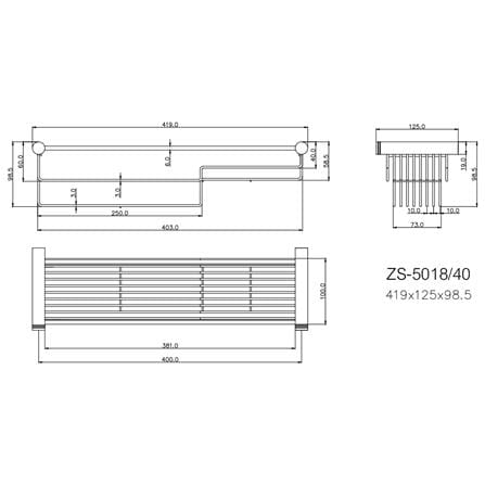 ตะแกรงวางของ WS ZS5018-40 สเตนเลส_1