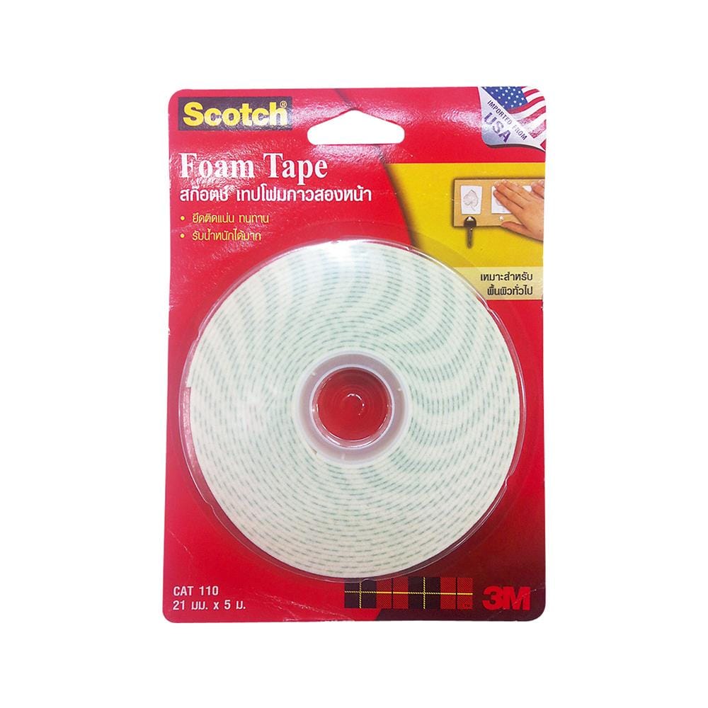 เทปโฟม 2 หน้า 3M 21 มม. x 5 ม.