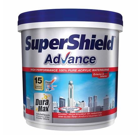 EXTERIOR WATER-BASED PAINT TOA SUPERSHIELD ADVANCE BASE B 1GAL SEMI-GLOSS