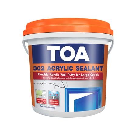 อะคริลิกอุดโป๊ว TOA 302 1 กก. สีขาว_0